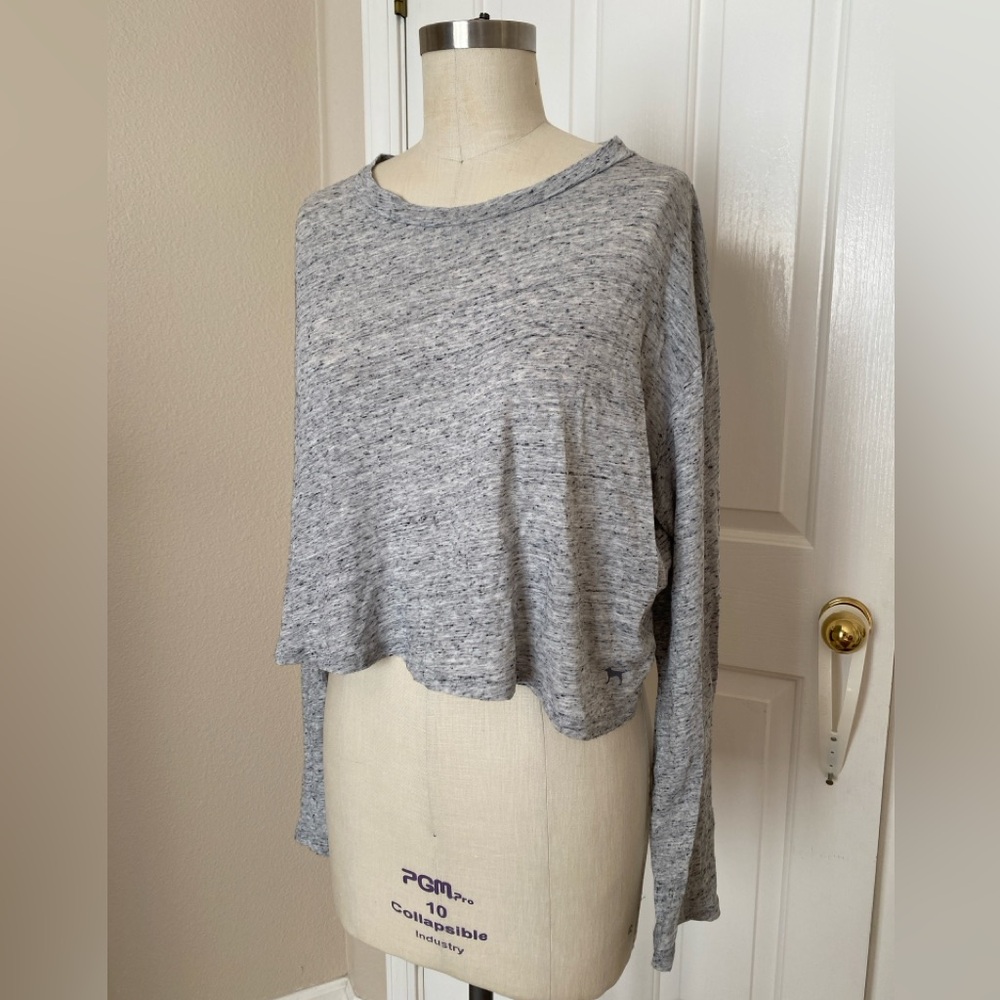 Victoria’s Secret PINK Cropped LS Tissue Tee - Size Medium